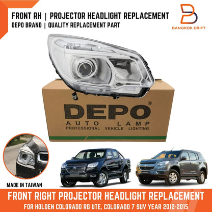 RH Projector Headlight Assy for Holden Colorado Ute RG (2012-2015)