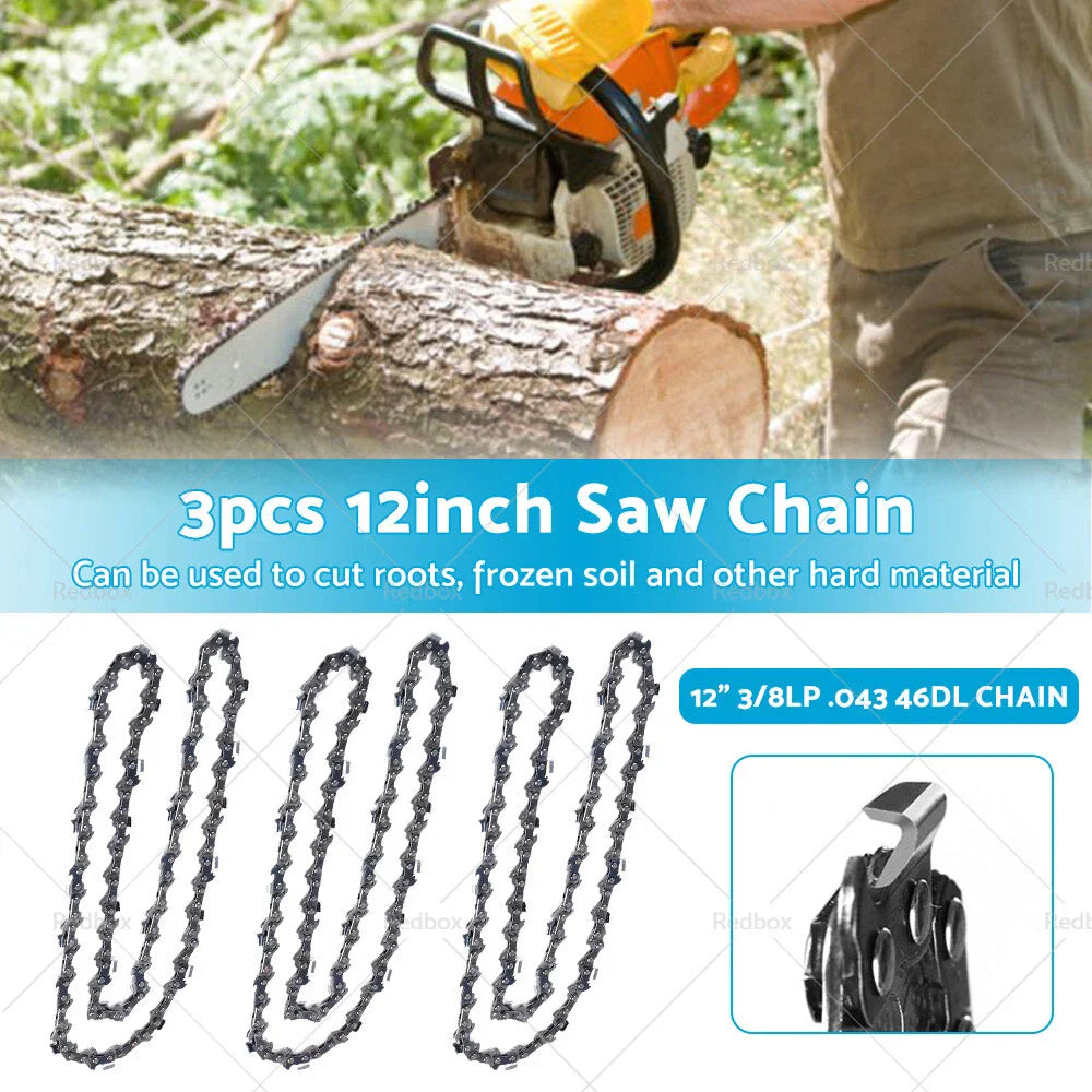 12” Chains for Makita Cordless 2x18V 36V Chainsaw DUC302