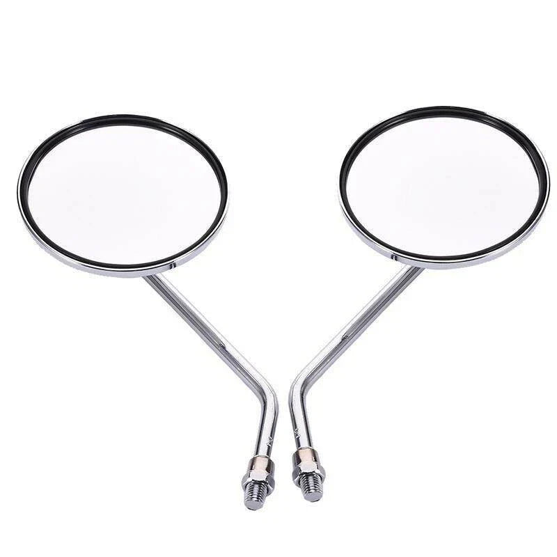 Chrome Round Motorcycle Rearview Mirrors M10 for Honda Suzuki Kawasaki
