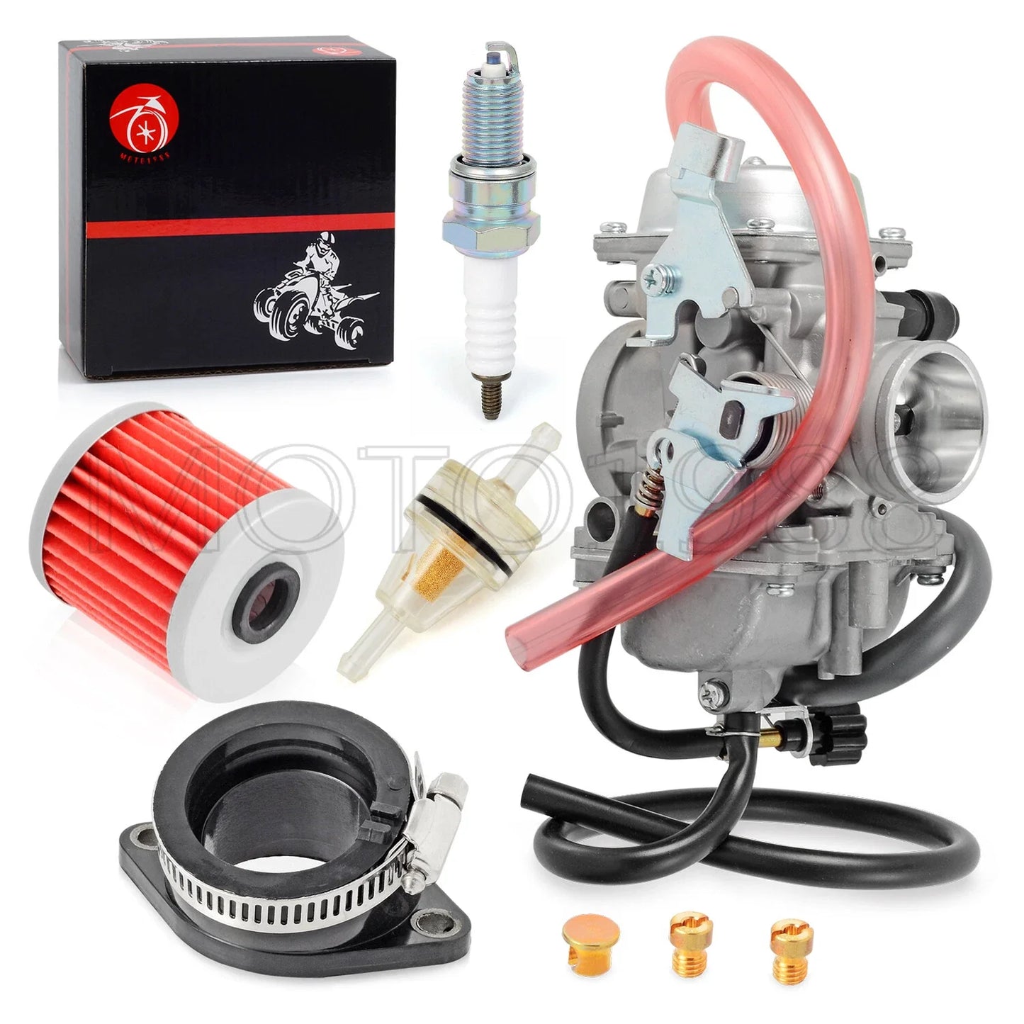 Carburetor & Intake Manifold for Kawasaki KLF300-B Bayou 300 2x4 (1996–2004)