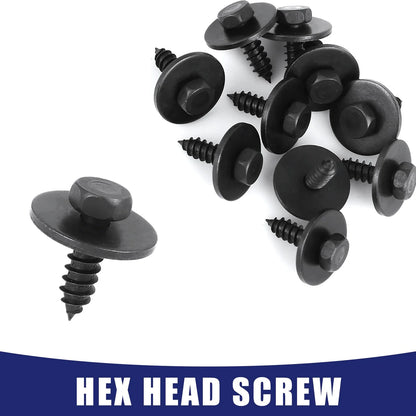 Hex Head Metal Screws with Washer for BMW E46 E60 E90 10 x