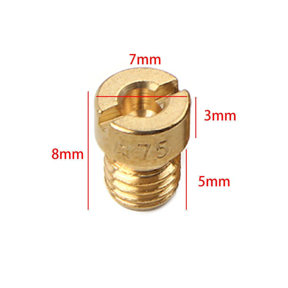 5mm Replacement Carburetor Jets #75-#102 for Dellorto Sha Phbg