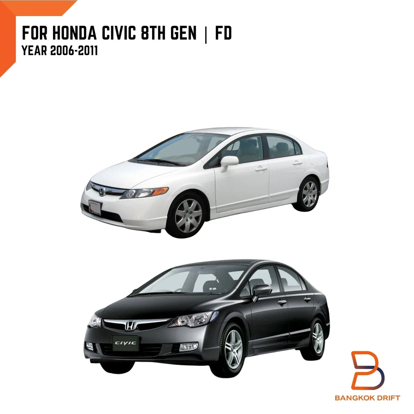 Right Front Door Weatherstrip Seal for Honda Civic FD Sedan (2006-2011)