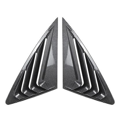 Rear Window Louvers Cover for Audi Q3 F3 Sportback (2019-2024) Carbon Look
