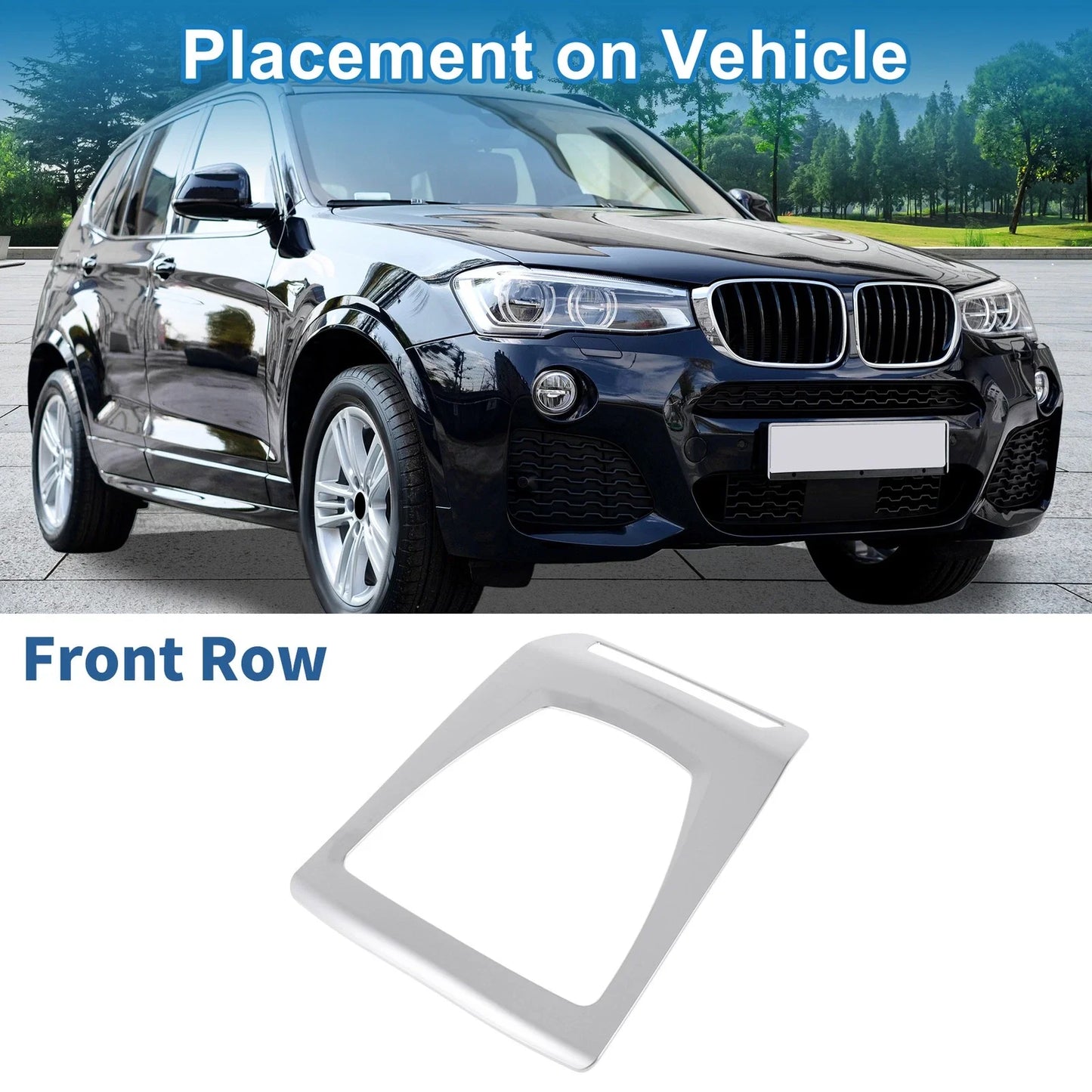 Front Row Headlight Trim Bezel for BMW X3 (2014 - 2017)