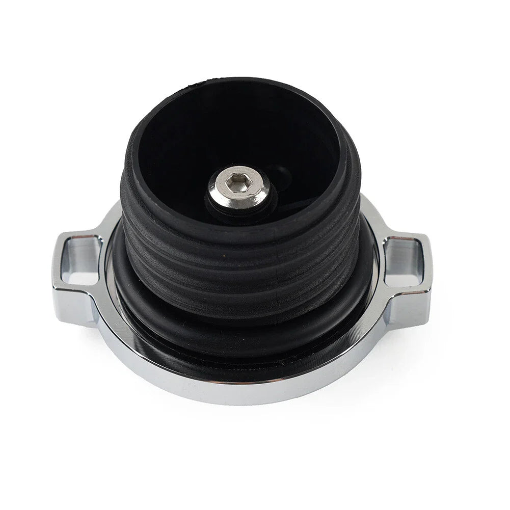 Chrome Fuel Gas Tank Oil Cap Cover for Harley Sportster 883, Softail, Dyna