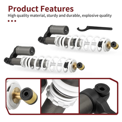 2x Front Shocks Absorbers w/ Adjustable Tool for Polaris RZR 800 S (2009–2014)