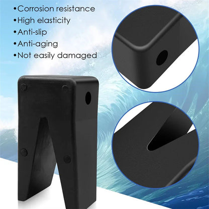 Rubber V-Block Transom Saver W/Hole for Tracker Marine Y-Frame (Fits 181440)