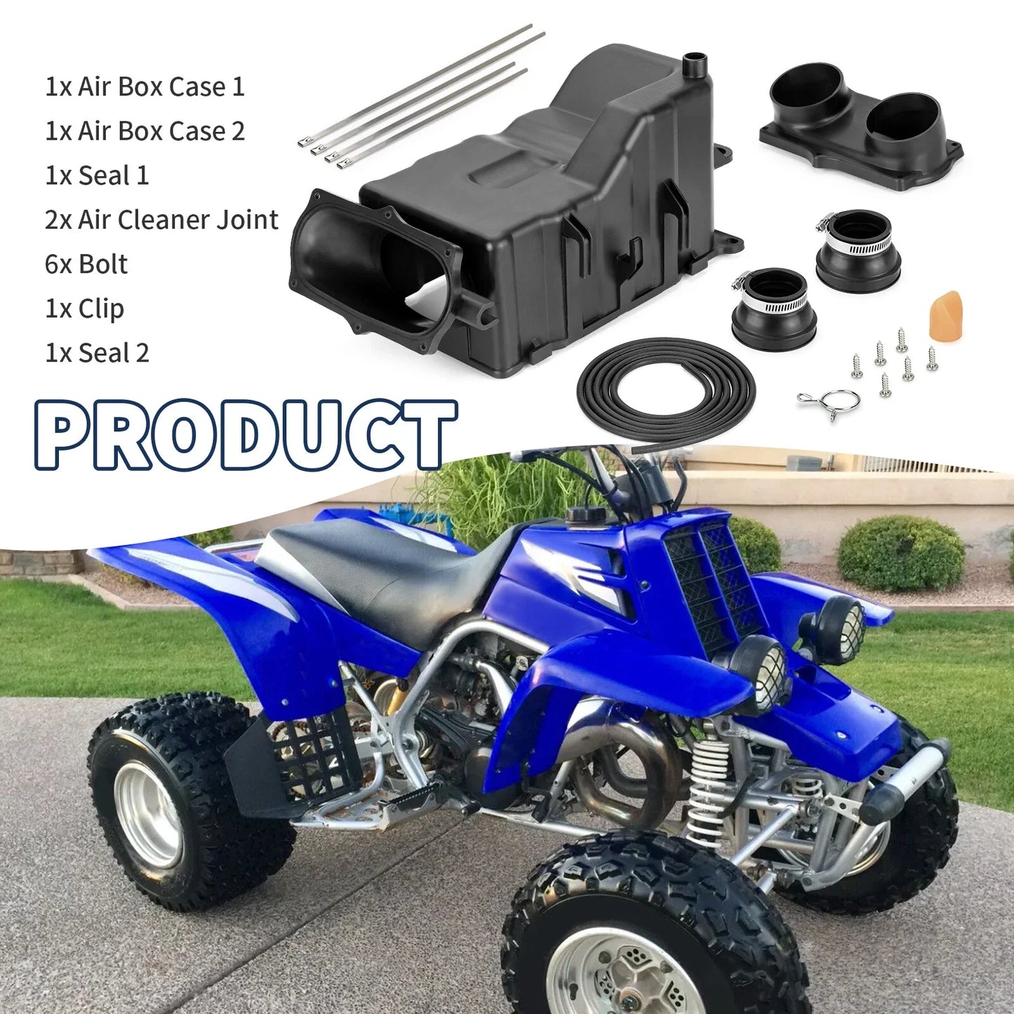 Air Box Case & Air Cleaner Joint & Seal Kit for Yamaha Banshee (1987–2006)