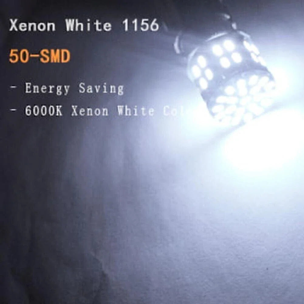 10 x 50SMD LED Tail Turn Signal Light Bulbs for BA15S 1156