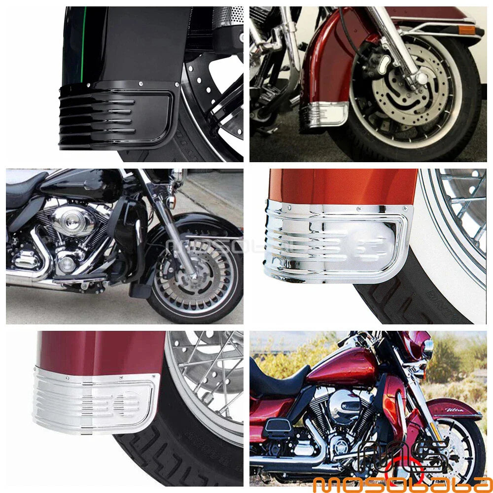 Ribbed Front Fender Trim Skirt for Harley-Davidson Touring (2009-2023)