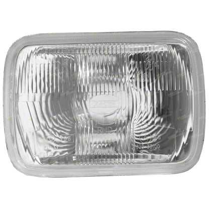 2x LH+RH Headlights with Globe for Nissan Navara/Holden Rodeo (1981 - 1997)