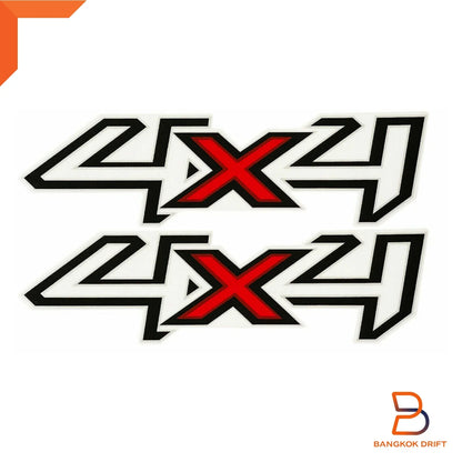 Black Red 4x4 Side Rear Decal Sticker for Ford Ranger (1998-2015)
