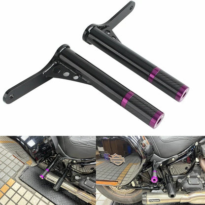 Rear Saddlebag Guard w/Frame Slider for Harley Softail Low Rider ST (22-24)