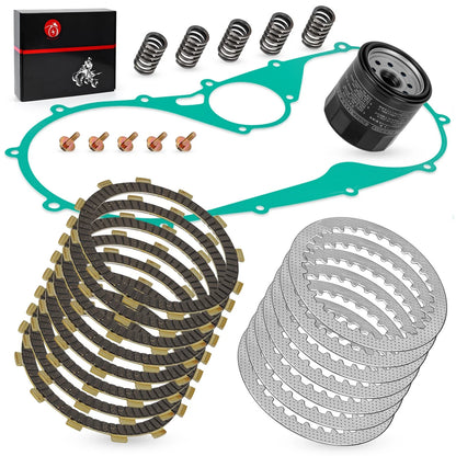 Clutch Friction Steel Plates & Gasket Oil Filter for Kawasaki Vulcan (1995–2009)