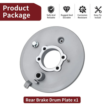 Rear Brake Drum Plate 2x4 4x4 for Yamaha Big Bear 350 (1996–1999)