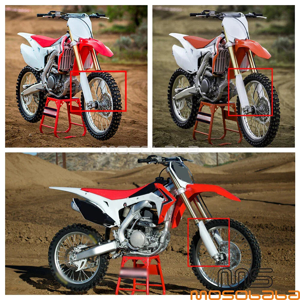White Fork Guard Cover for Honda CR125 CR250 CRF250 CRF450 CRF250R