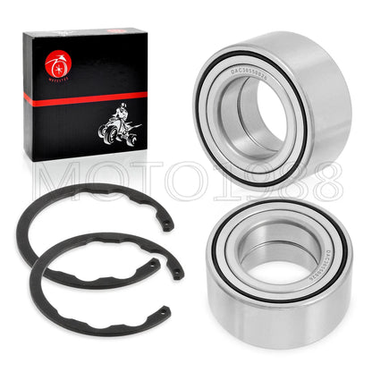 2 x Front Wheel Bearings + CIRCLIP for Kawasaki Bayou 300/400 4x4