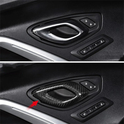 Carbon Fiber Door Handle Panel Cover for Chevrolet Camaro (2016-2023)