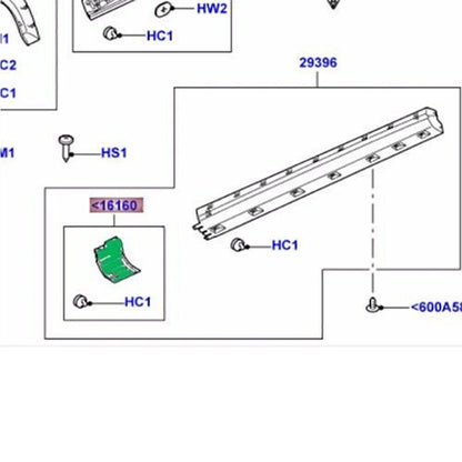Fender Side Corner Protector Molding for Land Rover LR3 LR4 (2005-2016)
