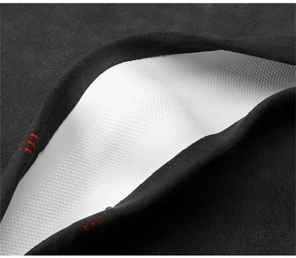 15" Black Suede Anti-Skid Steering Wheel Cover for Car (All Seasons)