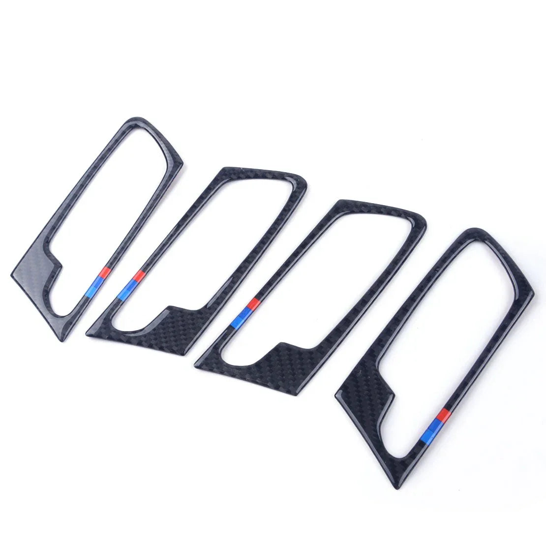 4 x Carbon Fiber Style Door Handle Covers for BMW X5 E70 (2008-2013)