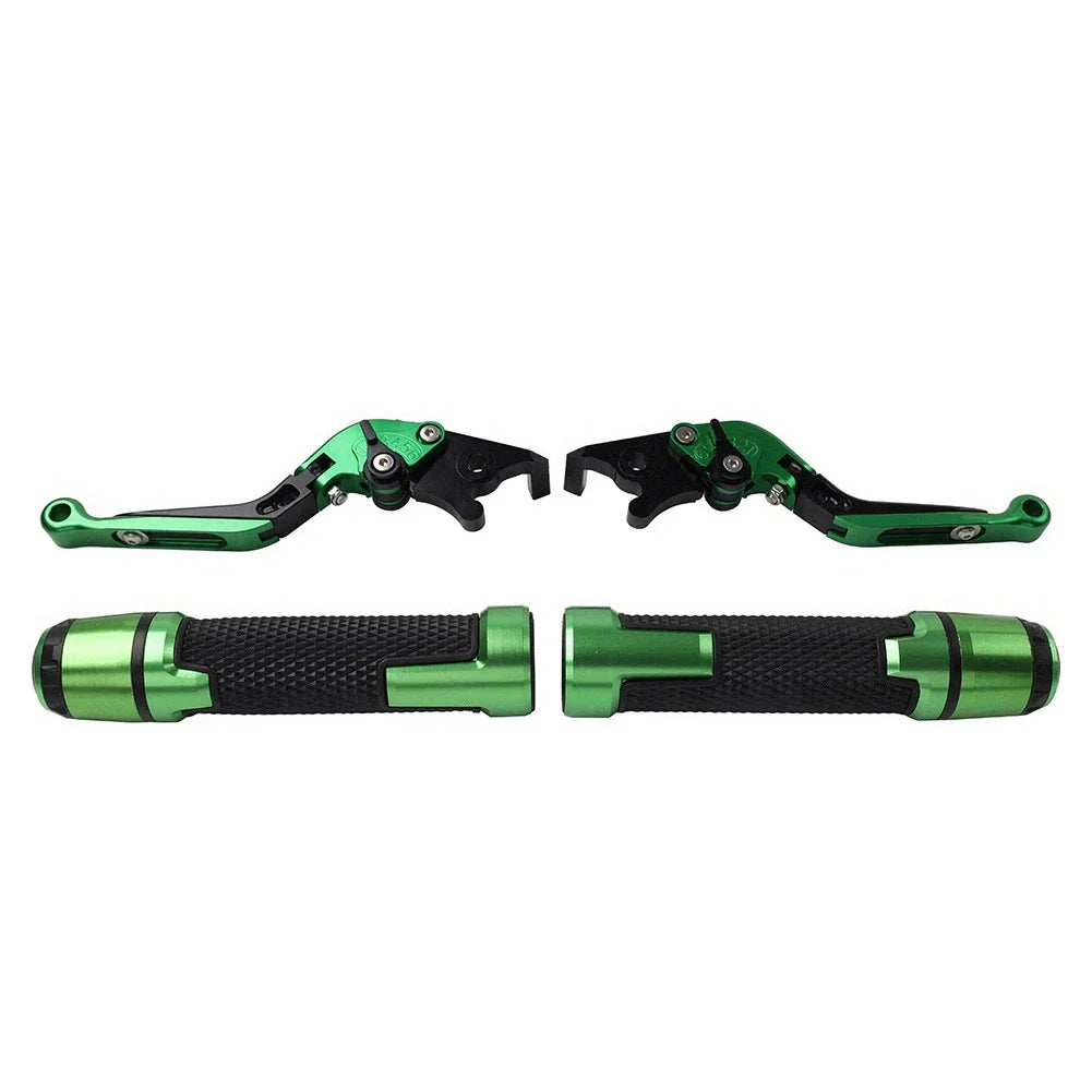 Folding Extendable Brake Clutch Levers & Handlebar Grips for Suzuki GSXR150