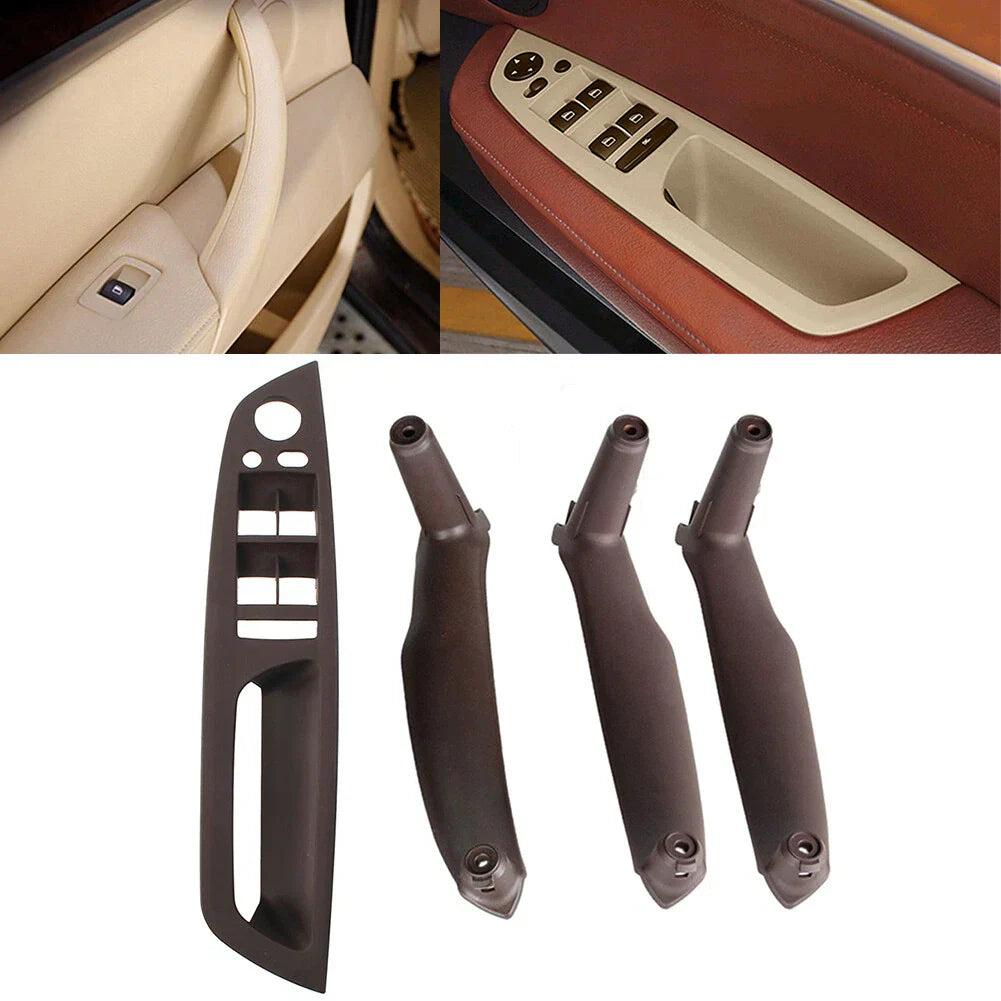 4x Inner Door Pull Handle Trim Covers for BMW X5 E70 X6 E71 E72 (2007-2013)
