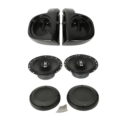 6.5" Lower Vented Speaker Grills for Harley Touring (2014-2024)