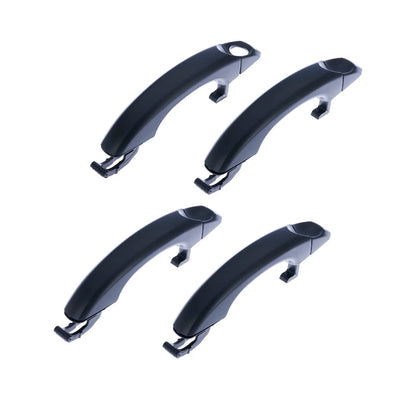 Door Handle Outer Set of 4 Black for Volkswagen Amarok (2010–2020)