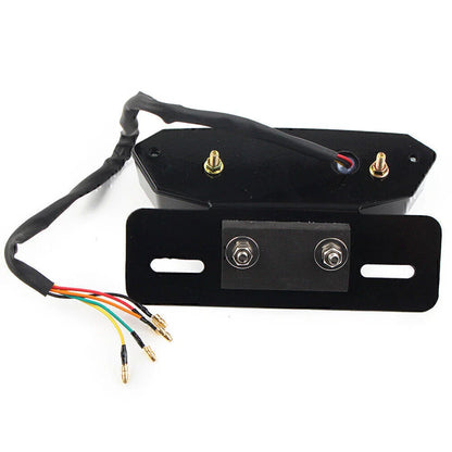 Universal Motorcycle License Plate Holder Bracket with Tail Light & Signals