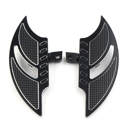 Black Male Mount Foot Pegs for Harley Dyna FXD FLST (2006-2017)