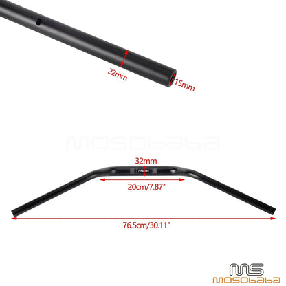 Tapered Fat Bars Aluminum Handlebar for Harley Sportster S (2021-2023)