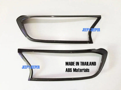 Grey Wildtrak Headlight Taillight Cover Trim for Ford Ranger T6 PX (2015-21)