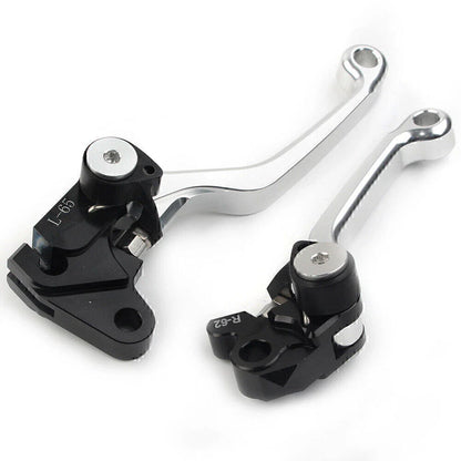 Silver Pivot Brake Clutch Levers for YAMAHA WR 250F WR 450F (2001-2016)