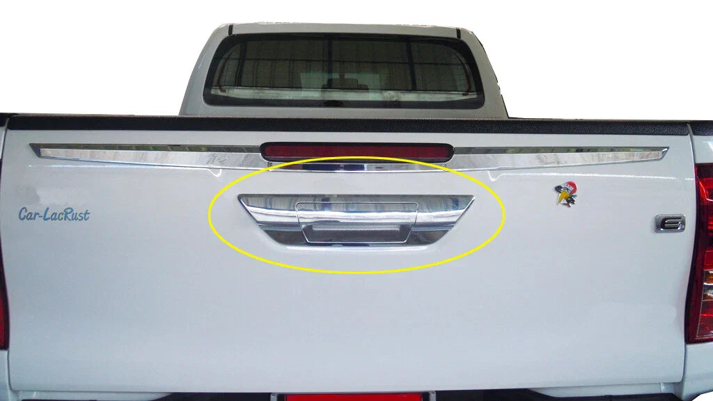 Chrome Tailgate Door Handle Covers for Toyota Hilux Revo (2015-2020)
