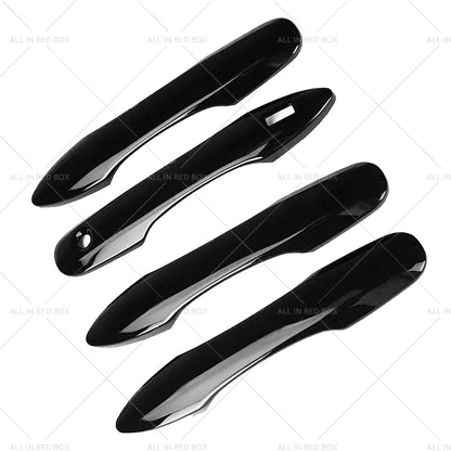 8 x Black Outer Door Handle Bowl Cover Trim for Toyota Camry (2018-2023)