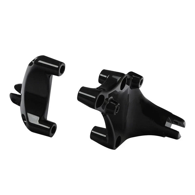 Black Passenger Footpeg Mounts for Harley Sportster 883 1200 (2014-2022)