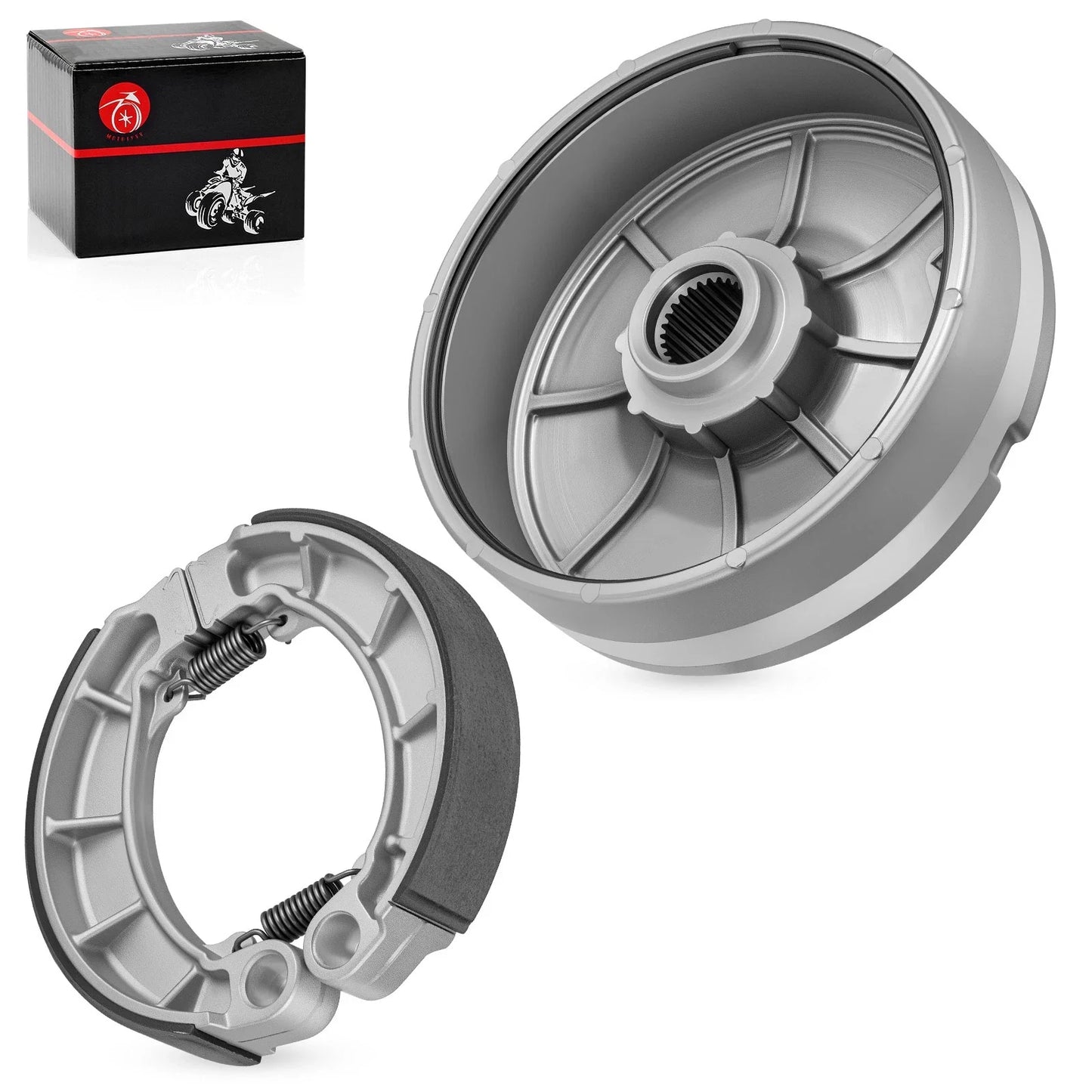 Rear Brake Drum Hub & Shoes for Honda Foreman 450 TRX450FE/FM/S/ES (1998–2004)