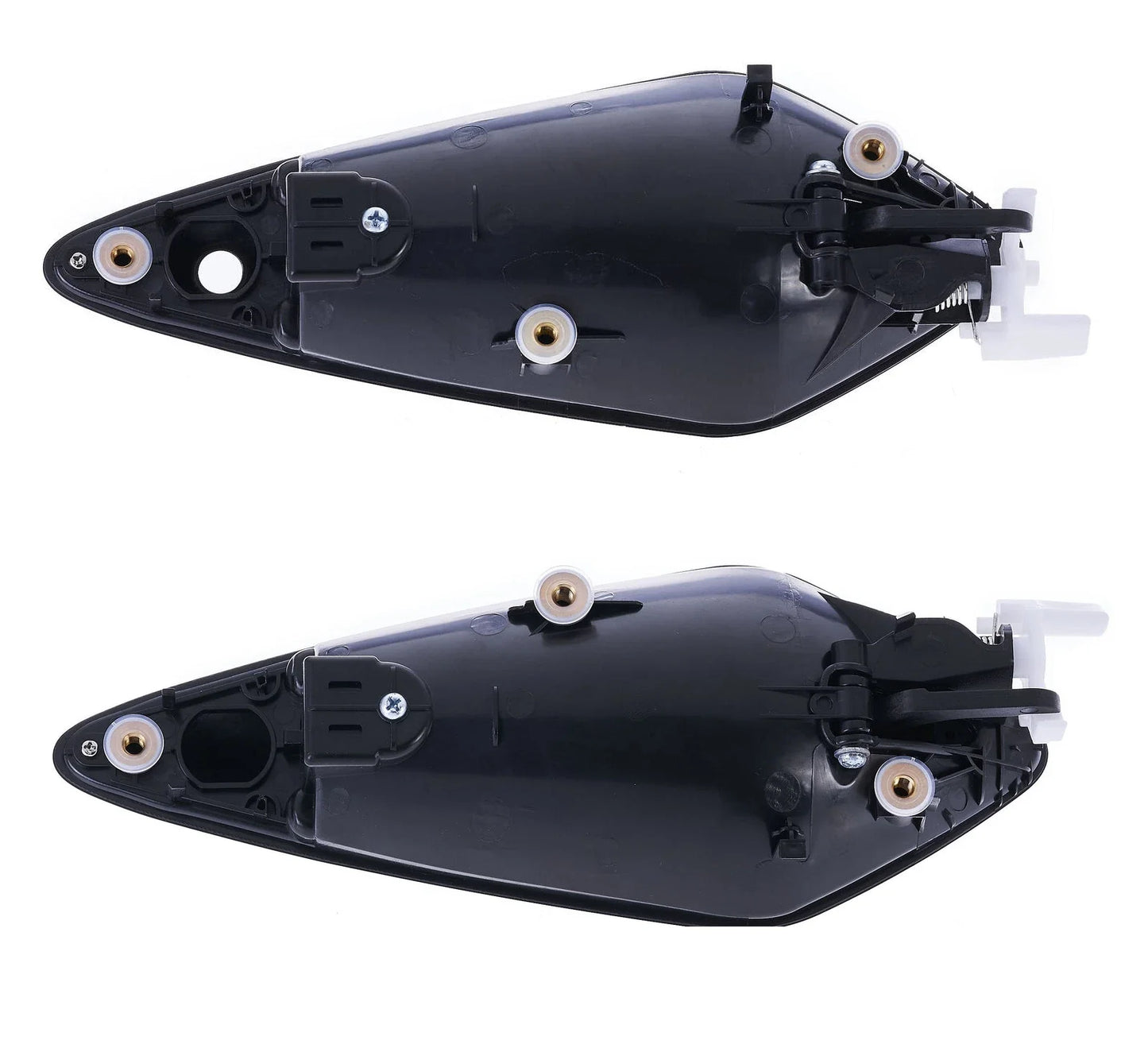 2 x Front LH+RH Silver/Black Door Handle for Honda Civic FK/FN (2006–2015)