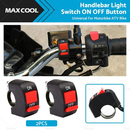 Universal Motorcycle ATV Handlebar Light Switch ON OFF Button