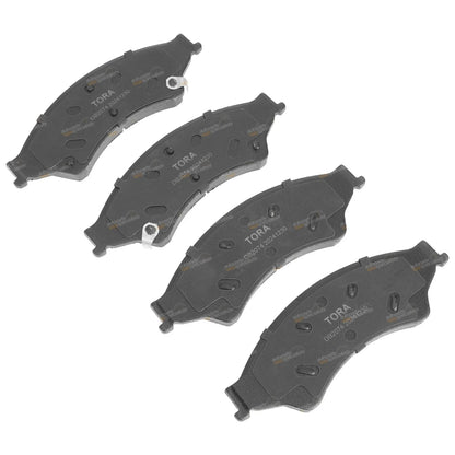 2x 302mm Slotted Dimpled Disc Rotors + Pads for Ford Ranger PX (2011-2019)