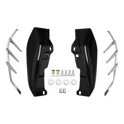 Chrome/Black Mid-Frame Air Deflector Trim for Harley Touring Trike (2009-2023)