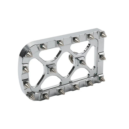 CNC Silver Brake Pedal Pad for Harley Softail Touring Electra Road Glide