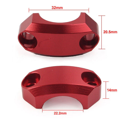22mm Master Cylinder Perch Clamp Cover Red for Motocross MX