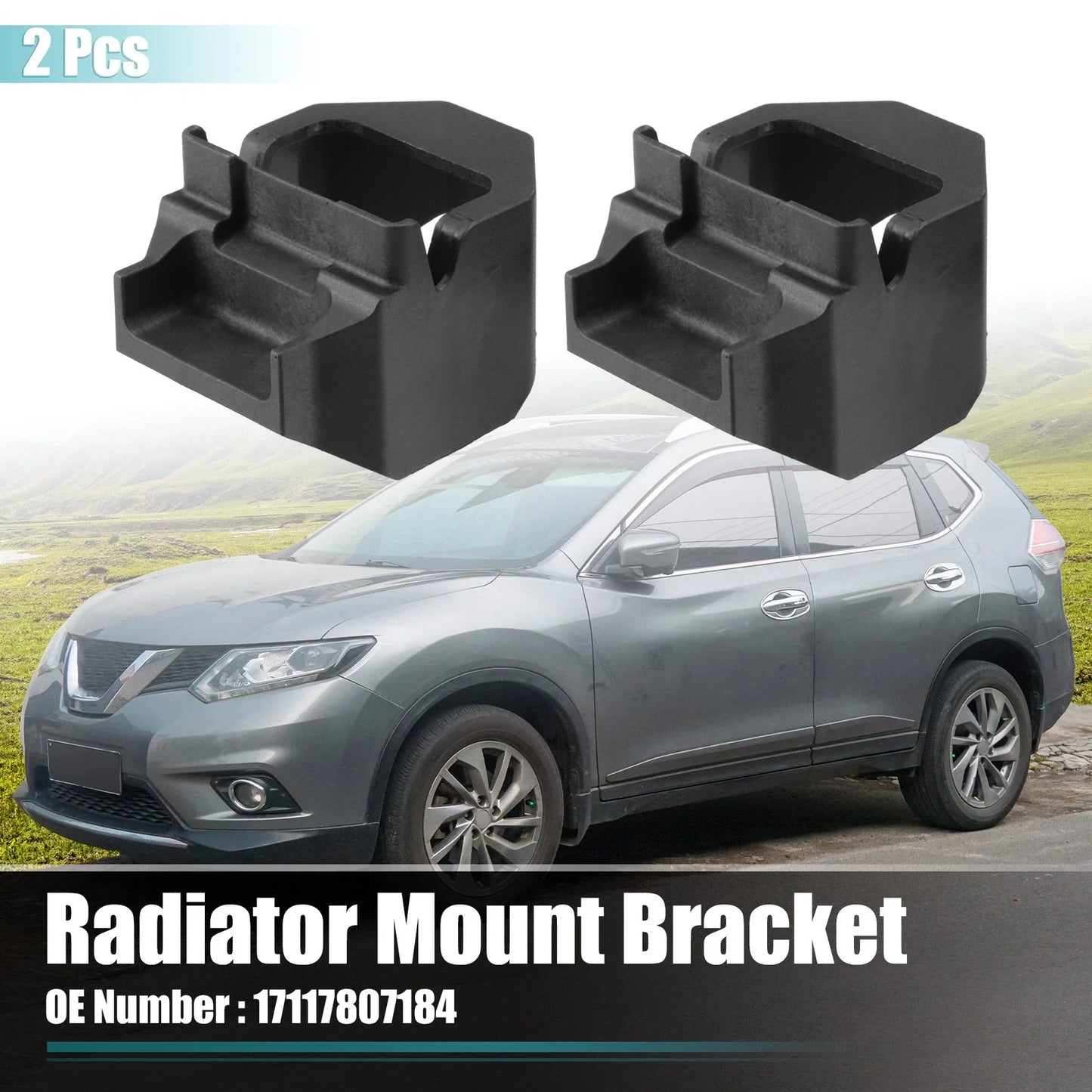 2x Radiator Mount Bracket Replaces for BMW 135i / 328i No.17117807184