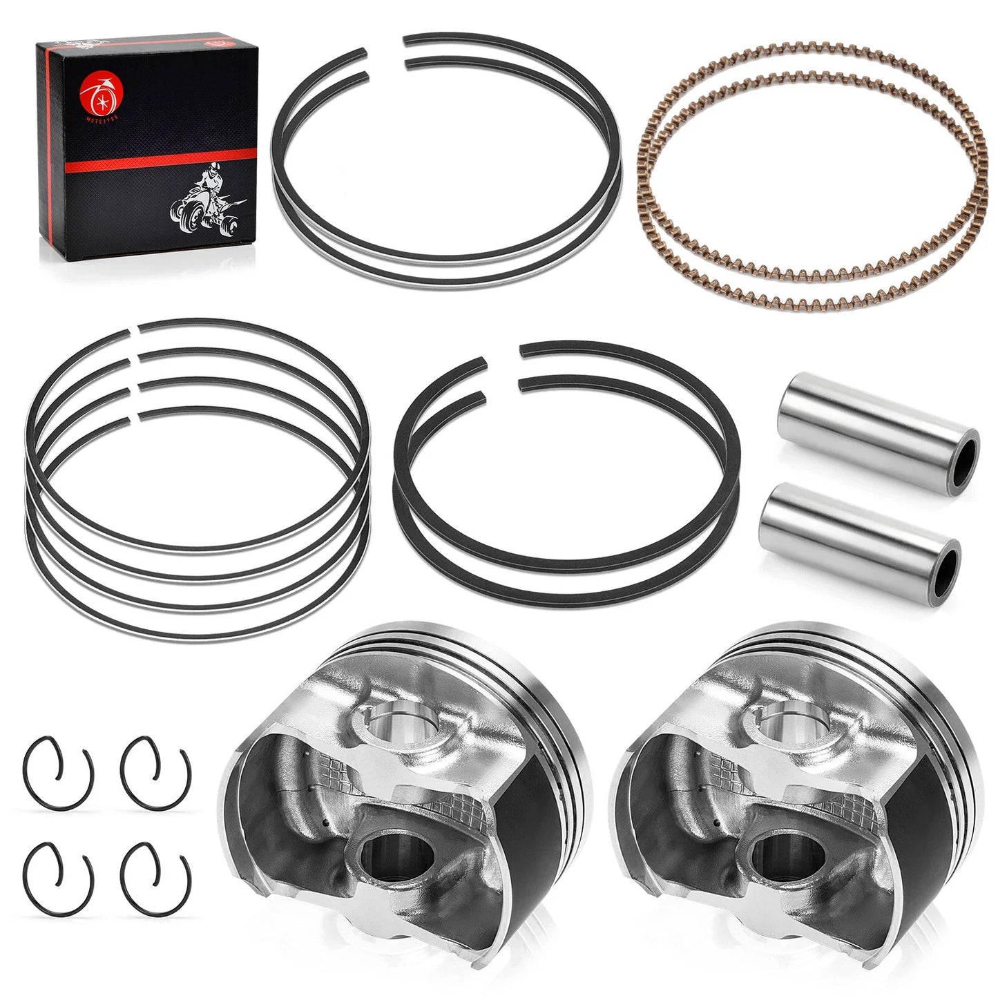 Top End Rebuild Kit 80mm Piston W Rings for Polaris RZR S 800 (2008–2014)