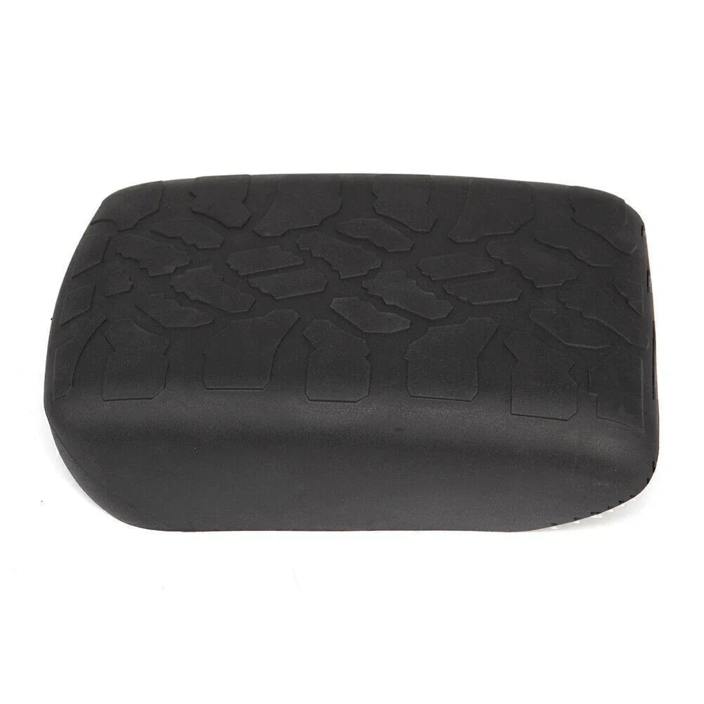 Black Rubber Non-slip Armrest Box Cover Pad for Jeep Wrangler JL (2018-2023)