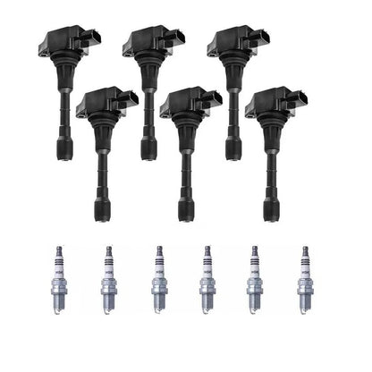 6 x Ignition Coils & 6 x Spark Plugs for Renault Latitude 2.5L/3.5L (2011-2013)