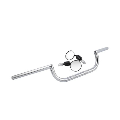 Chrome 7/8" Handlebar & Rear-View Mirrors for Yamaha Cafe Racer